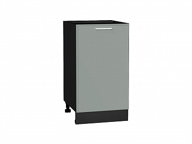 Шкаф нижний с 1-ой дверцей Квадро 816*450*481 Аквамарин / Graphite