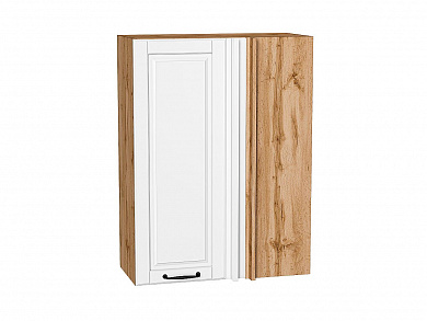 Шкаф верхний прямой угловой Дублин 920*700*345 Special White / Дуб Вотан
