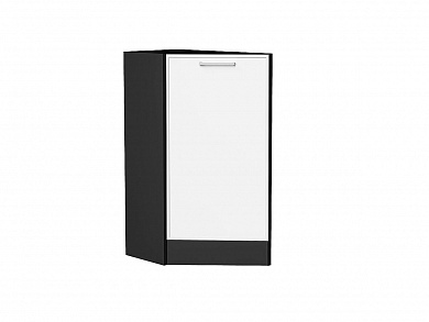 Шкаф нижний торцевой Квадро 816*296*555 Белый / Graphite