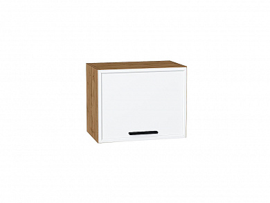 Шкаф верхний горизонтальный Фрейм 358*450*324 White Silk / Дуб Вотан