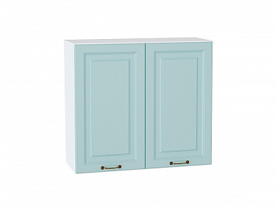Шкаф верхний с 2-мя дверцами Ницца 716*800*318 Голубой / Белый