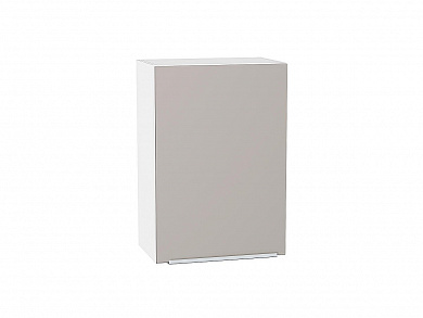 Шкаф верхний с 1-ой дверцей Фьюжн 716*500*320 Clay Silk / Белый
