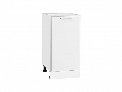 Шкаф нижний с 1-ой дверцей Квадро 816*400*481 Белый / Белый