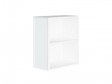 Фасад боковой Фрейм для верхнего шкафа 716*321*22 White Silk