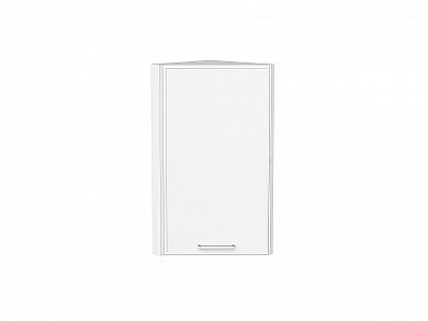 Шкаф верхний торцевой Квадро 716*300*307 Белый / Белый