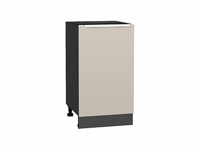 Шкаф нижний с 1-ой дверцей Фьюжн 816*450*480 Cream Silk / Graphite