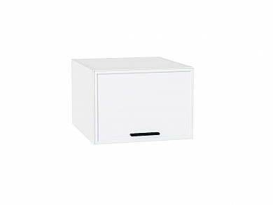 Шкаф верхний горизонтальный глубокий Фрейм 358*500*580 White Silk / Белый