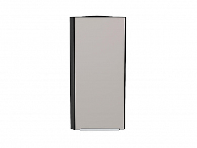 Шкаф верхний торцевой Фьюжн 920*300*306 Clay Silk / Graphite