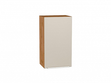 Шкаф верхний с 1-ой дверцей Фьюжн 716*400*320 Cream Silk / Дуб Вотан