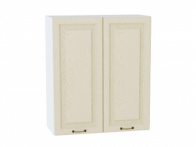 Шкаф верхний с 2-мя дверцами Ницца 920*800*318 Дуб крем / Белый