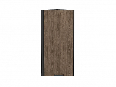 Шкаф верхний торцевой Флэт 920*300*306 Brown Casella Oak 2S / Graphite