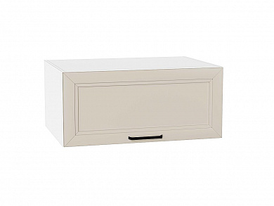 Шкаф верхний горизонтальный глубокий Нео 358*800*576 Cream Silk / Белый