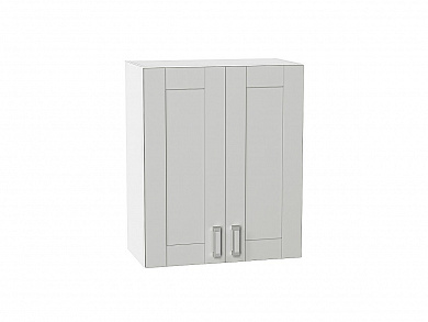 Шкаф верхний с 2-мя дверцами Лофт 716*600*320 Grey Silk / Белый