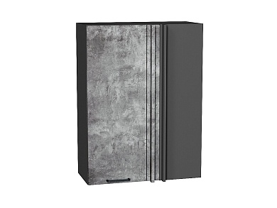 Шкаф верхний прямой угловой Флэт 920*700*345 Temple Stone 2S / Graphite