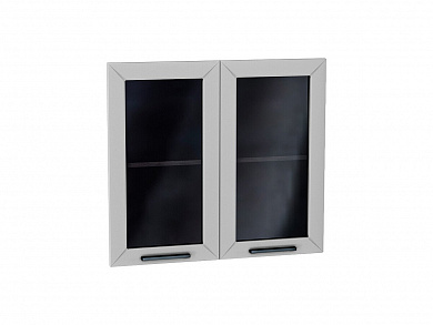 Комплект фасадов Глетчер со стеклом для каркаса Ф-55 В800 712*792*16 Гейнсборо Силк