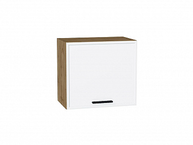 Шкаф верхний горизонтальный Фрейм 458*500*324 White Silk / Дуб Вотан