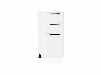 Шкаф нижний с 3-мя ящиками Лайт 816*300*478 Special White / Белый