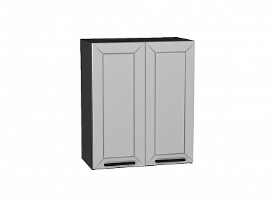 Шкаф верхний с 2-мя дверцами Глетчер 716*600*318 Гейнсборо Силк / Graphite