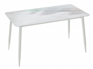 Стол Uni-Form-S2.2B 1300*700*750 SGrey/White Gloss Marble