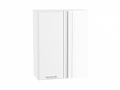 Шкаф верхний прямой угловой Квадро 920*700*345 Белый / Белый