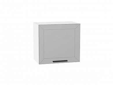 Шкаф верхний горизонтальный Глетчер 458*500*318 Гейнсборо Силк / Белый