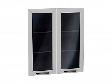 Комплект фасадов Глетчер со стеклом для каркаса Ф-55Н В809 916*792*16 Гейнсборо Силк