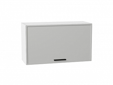 Шкаф верхний горизонтальный Фрейм 458*800*324 Grey Silk / Белый