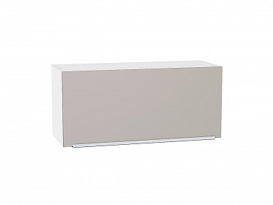 Шкаф верхний горизонтальный Фьюжн 358*800*320 Clay Silk / Белый