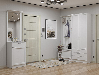 Стиль-04 2110*2200*380 White Silkwood
