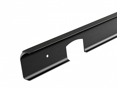 Планка для столешницы угловая (R9) 38*600*11 МатЧерный