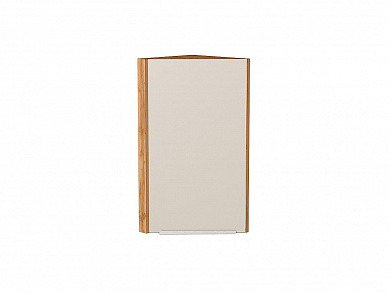 Шкаф верхний торцевой Фьюжн 716*300*306 Cream Silk / Дуб Вотан