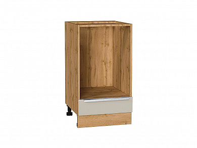 Шкаф нижний под духовку Фьюжн 816*450*476 Cream Silk / Дуб Вотан