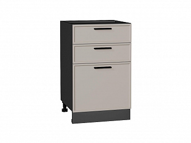 Шкаф нижний с 3-мя ящиками Фрейм 816*500*484 Clay Silk / Graphite