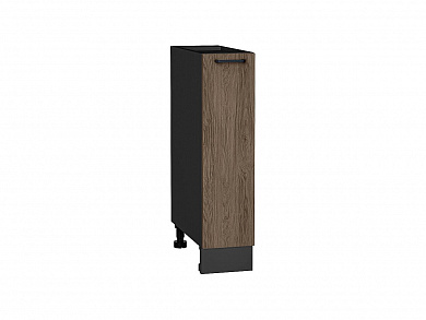 Шкаф нижний с 1-ой дверцей Флэт 816*200*478 Brown Casella Oak 2S / Graphite