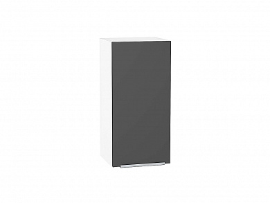 Шкаф верхний с 1-ой дверцей Фьюжн 716*350*320 Stormy Silk / Белый