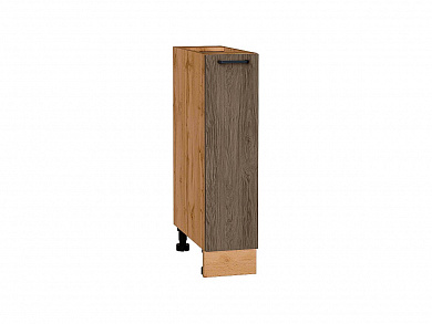 Шкаф нижний с 1-ой дверцей Флэт 816*200*478 Brown Casella Oak 2S / Дуб Вотан