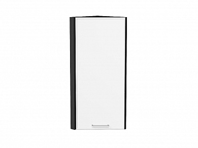 Шкаф верхний торцевой Квадро 920*300*307 Белый / Graphite