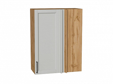 Шкаф верхний прямой угловой Сканди 920*700*345 Grey Silkwood / Дуб Вотан