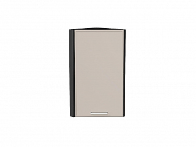 Шкаф верхний торцевой Квадро 716*300*307 Кашемир / Graphite