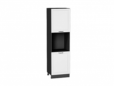 Шкаф пенал с 2-мя дверцами под технику Дублин 2132*600*574 Special White / Graphite