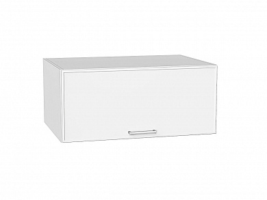 Шкаф верхний горизонтальный глубокий Квадро 358*800*577 Белый / Белый
