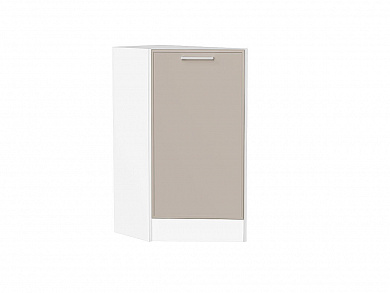 Шкаф нижний торцевой Квадро 816*296*555 Кашемир / Белый