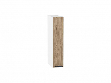 Шкаф верхний бутылочница Флэт 716*150*318 Natural Casella Oak 2S / Белый