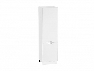 Шкаф пенал с 2-мя дверцами Квадро 2132*600*577 Белый / Белый