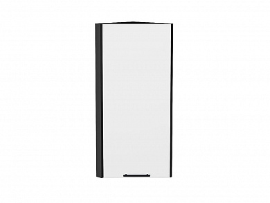Шкаф верхний торцевой Лайт 920*300*304 Special White / Graphite
