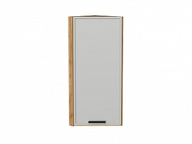 Шкаф верхний торцевой Фрейм 920*300*310 Grey Silk / Дуб Вотан