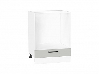 Шкаф нижний под духовку Нео 816*600*476 Grey Silk / Белый