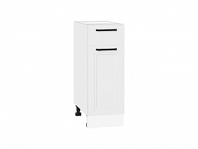 Шкаф нижний с 1-ой дверцей и ящиком Нео 816*300*480 White Silk / Белый