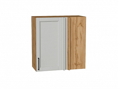 Шкаф верхний прямой угловой Сканди 716*700*345 Grey Silkwood / Дуб Вотан