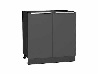 Шкаф нижний с 2-мя дверцами Фьюжн 816*800*480 Stormy Silk / Graphite